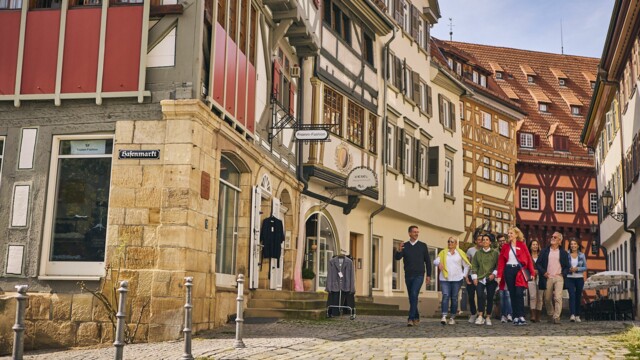 Auf der Stadtführung "Altstadtrundgang" kommt man vorbei an der ältesten Fachwerkzeile Deutschlands vorbei.