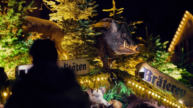 Auf dem Esslinger Weihnachtsmarkt beliebt: Der Stand mit leckeren Wildspezialitäten
